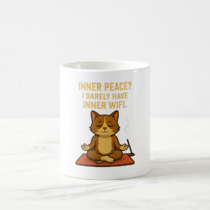 Café Graciosa taza de yoga para los amantes del WiFi