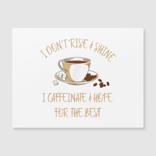 Café gracioso - No me levanto y resplanto café (Anverso)