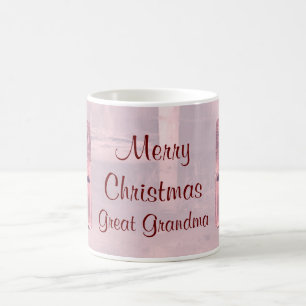 Café Gran taza de la abuela de las Felices Navidad