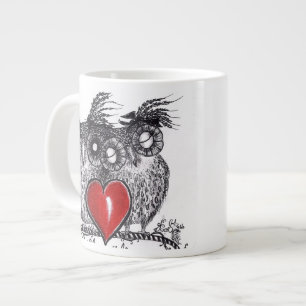 Café Grande Amor del búho usted para siempre - taza de la