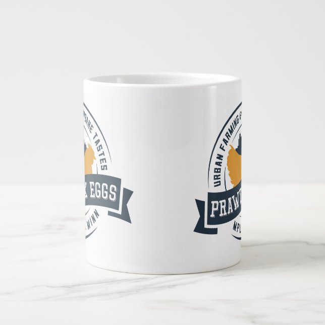 Café Grande Huevos de Prawdzik - taza enorme (Frente)