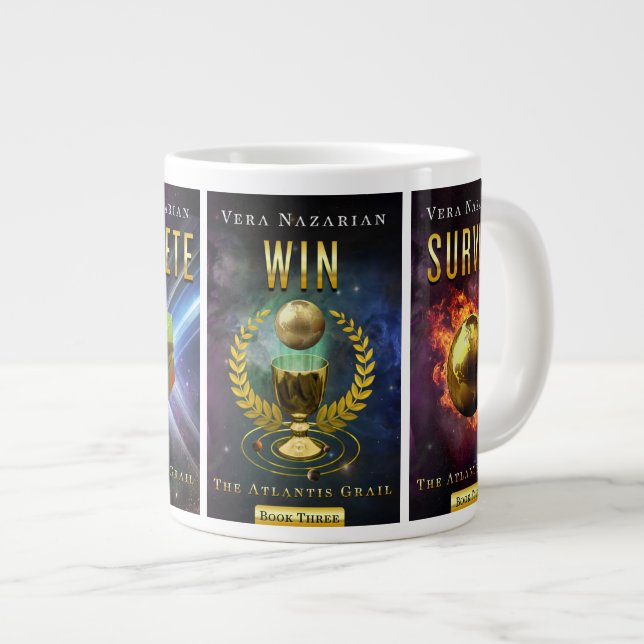 Café Grande La serie del Grail de la Atlántida - taza enorme (Derecha)