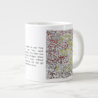 Laberinto enorme tres de la taza
