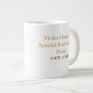 Café Grande Señora de la taza enorme de las cenizas - líquid