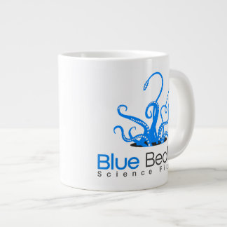 Café Grande Taza azul estupenda del alboroto de Gigunda