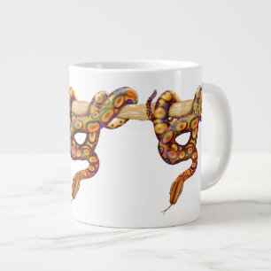 Café Grande Taza brasileña del jumbo de la serpiente de la bo