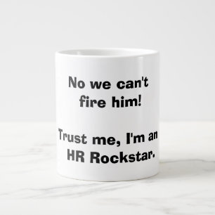 Café Grande Taza de la hora Rockstar del recurso humano