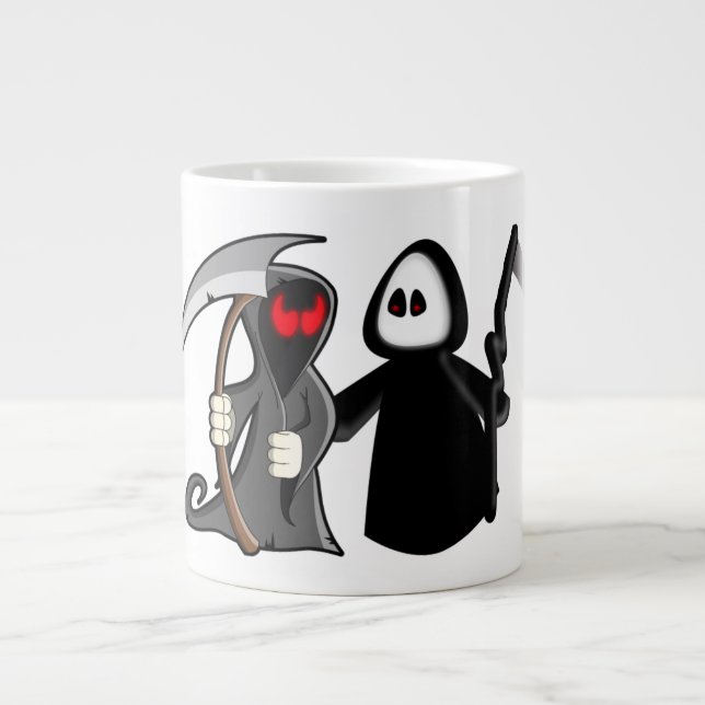 Café Grande Taza de la muerte del parca (Frente)
