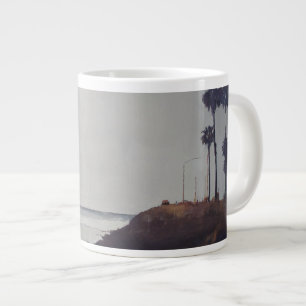 Café Grande Taza de la onda de Surfbreak de la puesta del sol