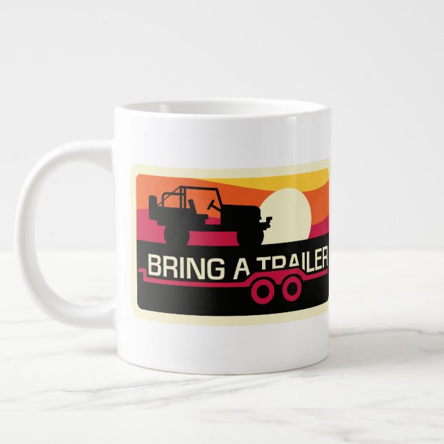 Café Grande Taza de la puesta del sol del palo FJ40 (Izquierda)