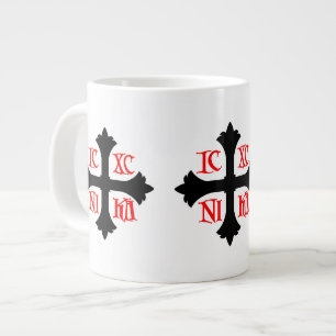 Café Grande Taza de tres cruces