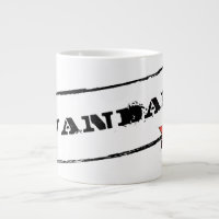 Taza de VANDAL★ (texto blanco y estrella roja)