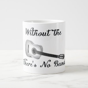 Café Grande Taza del jumbo de la guitarra acústica
