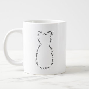Café Grande Taza del jumbo de la historia del gato