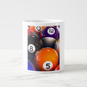 Café Grande Taza del jumbo de las bolas de billar