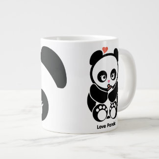 Café Grande Taza del jumbo de Panda® del amor