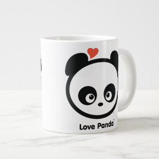Café Grande Taza del jumbo de Panda® del amor