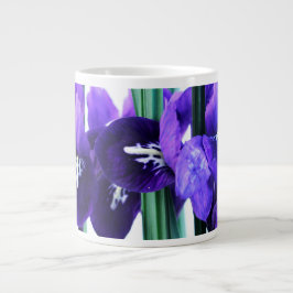 Café Grande Taza del jumbo de Reticulata del iris