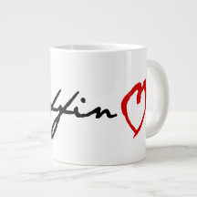 Taza del jumbo del amor de Smuffin