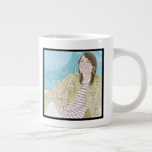 Café Grande Taza enorme de encargo personalizada 2-Photo de