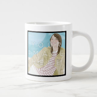 Café Grande Taza enorme de encargo personalizada 2-Photo de