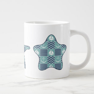 Café Grande Taza especialidad de colcha náutica