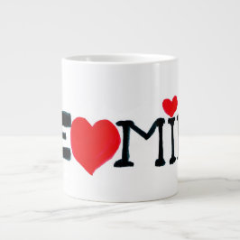 Café Grande Taza gigante de San Valentín SE MÍO