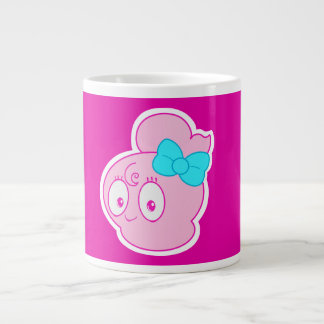Café Grande Taza Jumbo de Dibujos Animados Rosa GHOSTTOON™ Boa