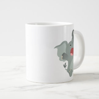 Café Grande Taza Jumbo de Elefante de Dibujos Animados Dormido