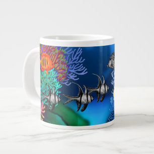 Café Grande Taza pacífica de la especialidad de los pescados