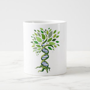 Café Grande Taza X-Grande del árbol de la DNA
