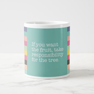 Café Grande Tome la responsabilidad de la taza del jumbo del