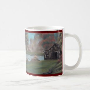 Café Granero resistido por la taza bilateral de la