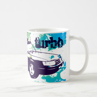 Café grunge de la taza de turbo de 900 vert azul/verde