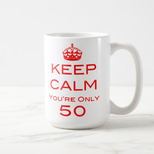 Café Guarde la calma que usted es taza de solamente 50