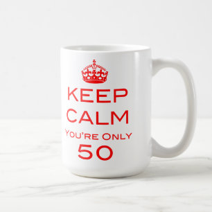 Café Guarde la calma que usted es taza de solamente 50