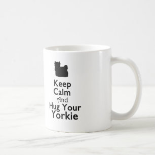 Café Guarde la calma y abrace su taza de Yorkie