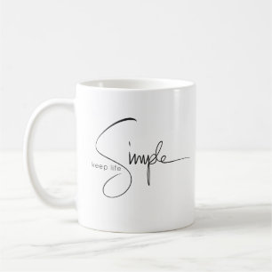 Café Guarde la taza simple de la vida