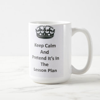 Café Guarde la taza tranquila del profesor del plan de