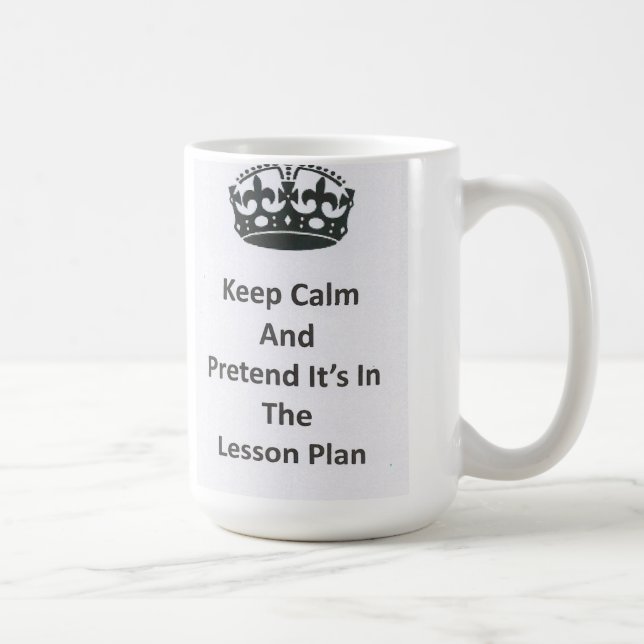 Café Guarde la taza tranquila del profesor del plan de (Derecha)