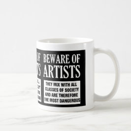 Café Guárdese de la taza de los artistas
