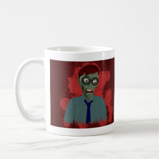 Café Guárdese de la taza de los zombis de la tarjeta