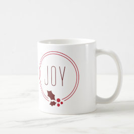 Café Guirnalda de la alegría y taza festiva del día de