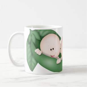 Café GUISANTES de los TRÍOS EN una taza de la taza de