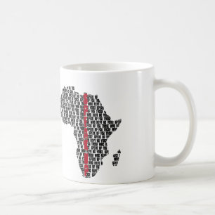 Café Hable encima de ` de la taza de África