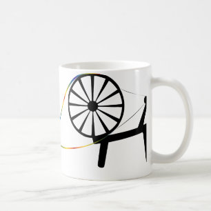 Café Haga girar una taza personalizada arco iris de la
