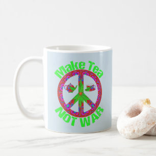 Café Haga la taza de la paz del Hippie de la apariencia