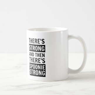 Café Hay fuerte, después hay taza fuerte de Spoonie