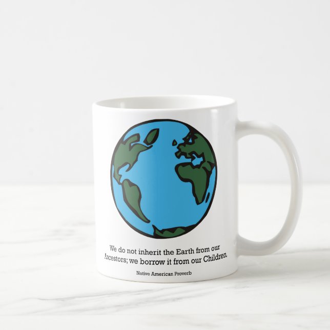Café Herede la taza de la tierra (Derecha)