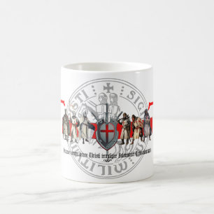 Café hermanos de templario con sello taza